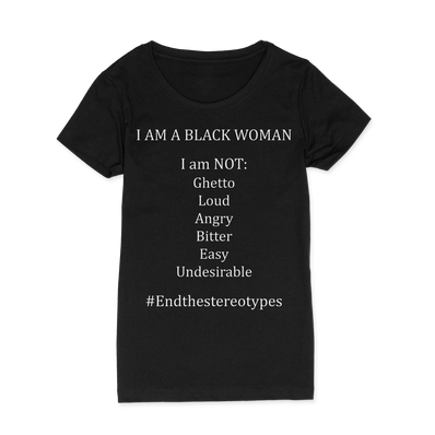 I Am A Black Woman Relaxed One Side T-Shirt