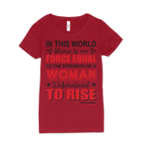 Woman Determined To Rise Quote T-Shirt