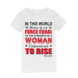 Woman Determined To Rise Quote T-Shirt