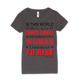 Woman Determined To Rise Quote T-Shirt