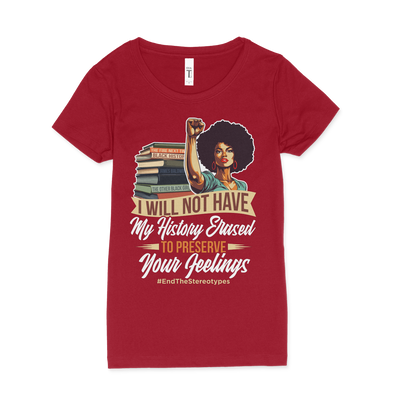 Will Not Have My History Erased Women T-Shirt