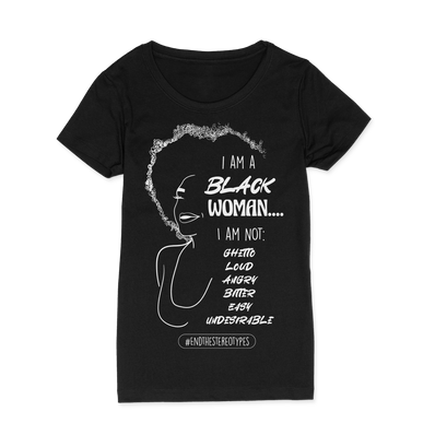 I Am A Black Woman, I Am Not Outline T-Shirt