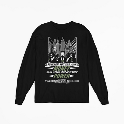 Support Black Businesses Skyline Long Sleeve T-Shirt