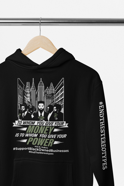 Support Black Businesses Skyline Hoodie