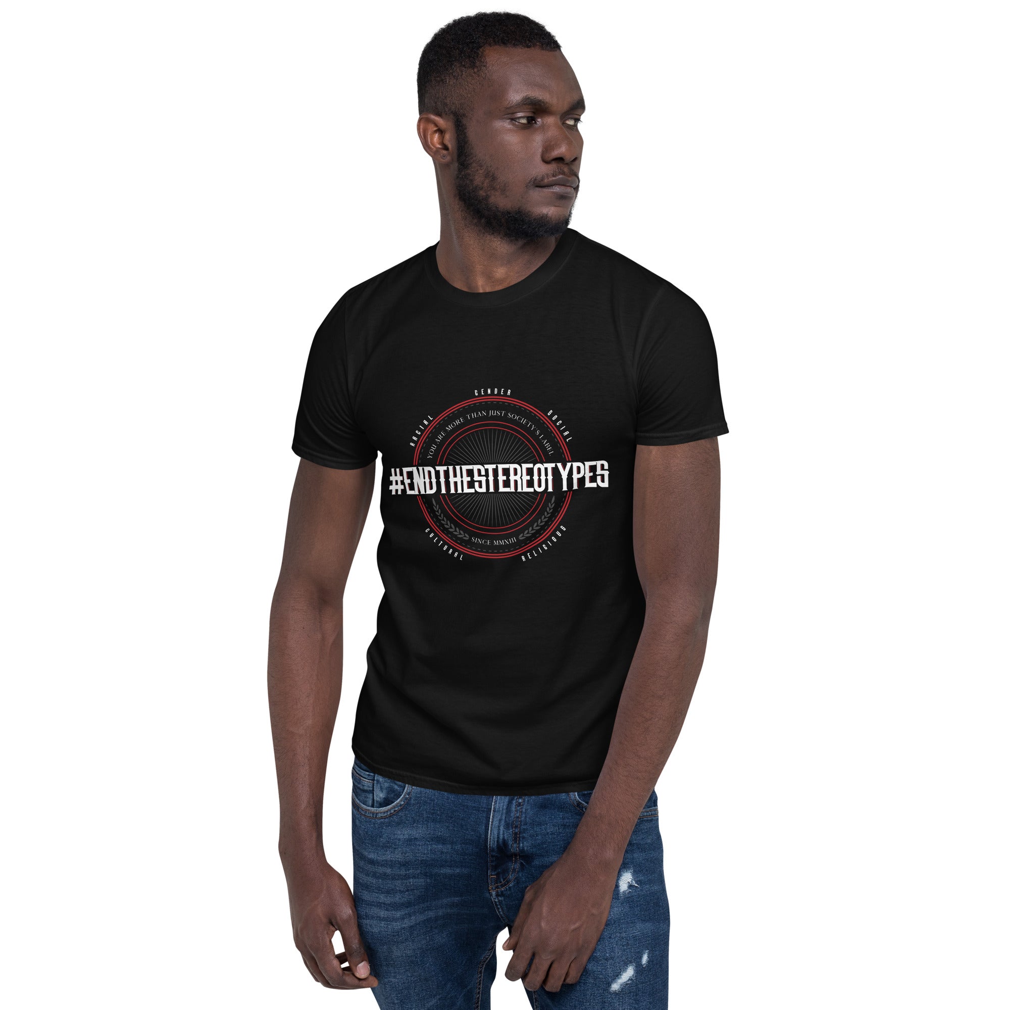Black Graphic Tees | Men's Logo T-shirts | EndTheStereotypes Black / 3XL