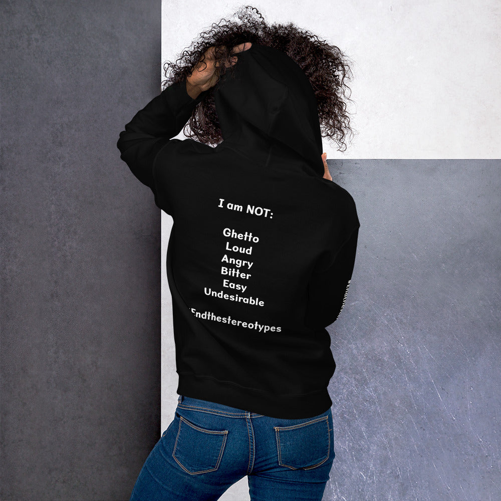 Women s Black Hoodies Hoodies With Writing EndTheStereotypes